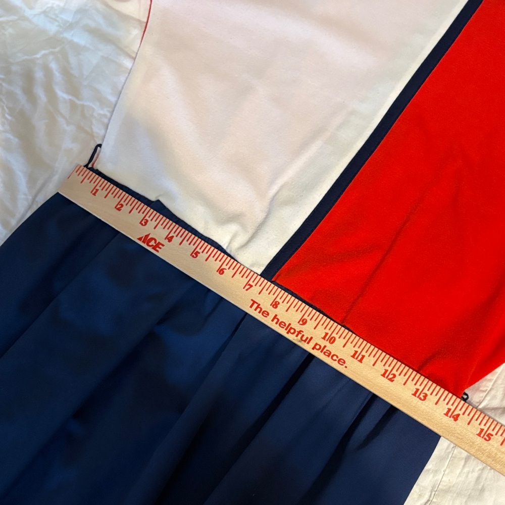 VTG Toni Todd Elegant Colorblock Dress - Red, White, and Blue - Picture 5 of 7